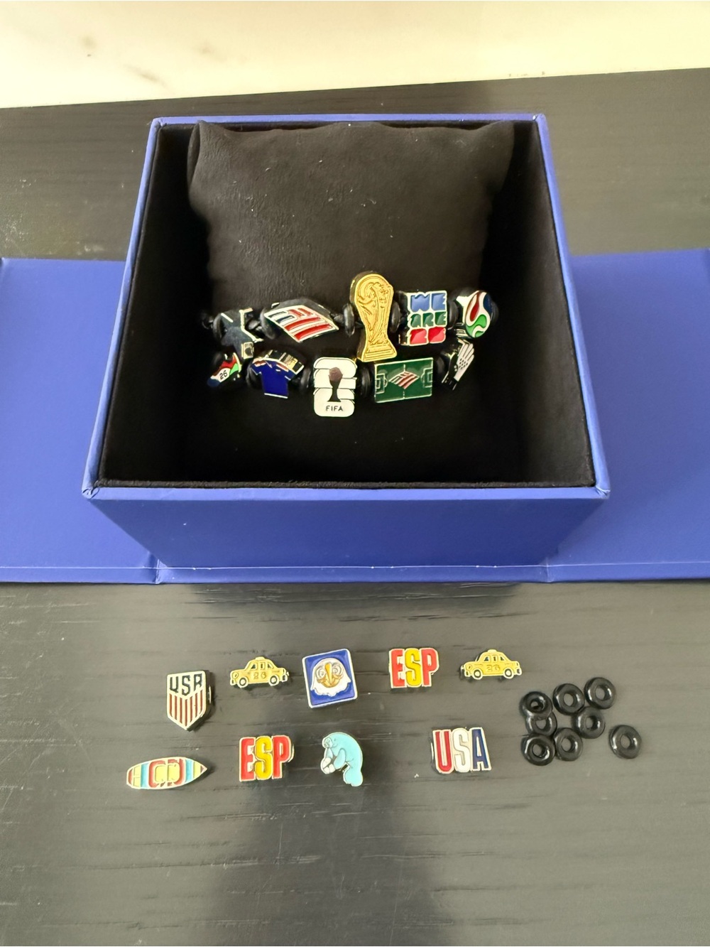 FIFA Fan Band World Cup Themed Enamel Pin Bracelet Bank of America